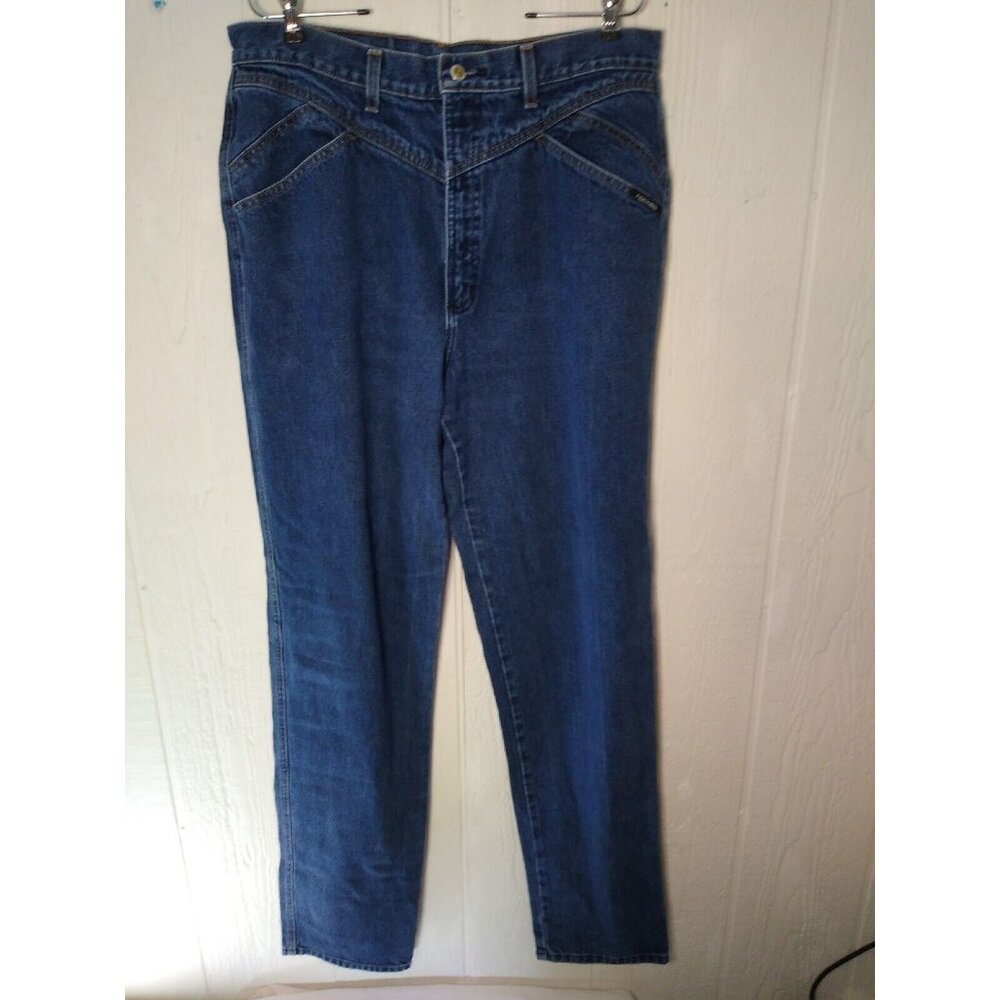 Vtg Rocky Mountain BareBack Jeans Women 17/18 XL Blue High Waist Rockies Western - Picture 4 of 8